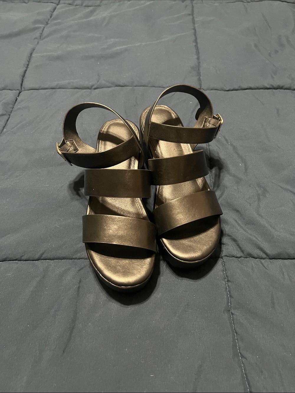 Classic Black Women’s Strappy Sandals